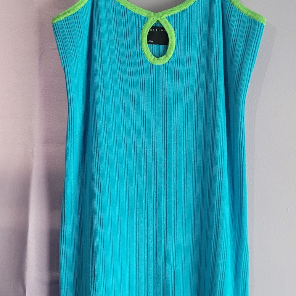 ASOS Blue and Green Mini Dress